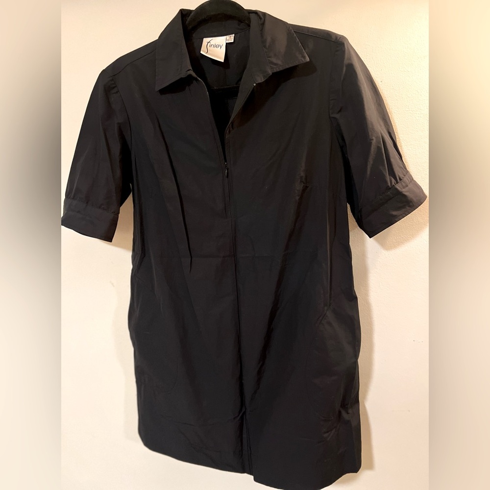 Finley. classic, timeless, Black dress with pockets. Womens S.